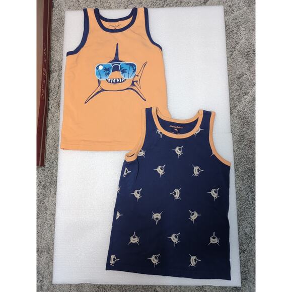 Tommy Bahama Boys Shark Tank Tops 2 Included Size Small (5/6)(470) - Picture 1 of 9